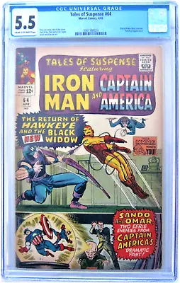 Buy Tales Of Suspense - No. 64 - 1965 - CGC 5.5 - Comic- Iron Man • 99£