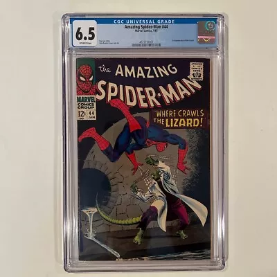 Buy Amazing Spider-Man #44 CGC 6.5 OWP 4377737007 - 3rd Appearance Of The Lizard • 197.95£