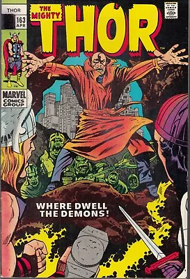 Buy Thor #163 1969 Marvel -2nd App Warlock [him]- Lee/kirby...vf/nm  • 51.38£