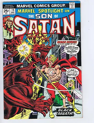 Buy Marvel Spotlight #15 Marvel 1974 The Son Of Satan In ''Black Sabbath !'' • 20.59£