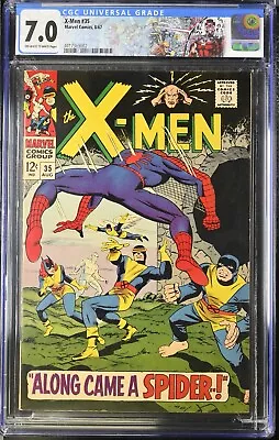 Buy Uncanny X-Men #35 - CGC 7.0 - Off-White To White Pages - Custom Label • 296.47£