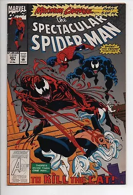 Buy The Spectacular Spider-Man 201 Marvel Comic Book 1993 Maximum Carnage 5 Of 14 • 11.82£