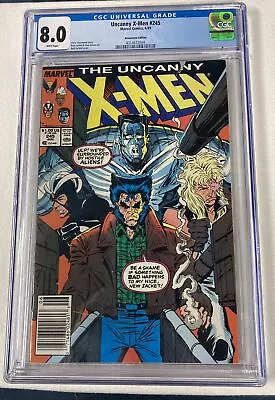 Buy Uncanny X-men 245 CGC 8.0 WP Marvel Comics 1989 Claremont Liefeld Newsstand Key • 23.98£