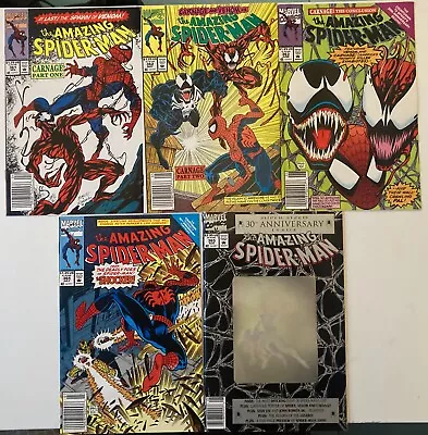 Buy Amazing Spider-Man Lot 361 362 363 364 365 Newsstands -Carnage Spider-Man 2099 • 150.22£