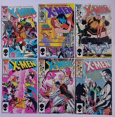 Buy Uncanny X-Men LOT 193,204,206,208,209,210 (Marvel, 1985) Colossus | VF-NM • 15.76£