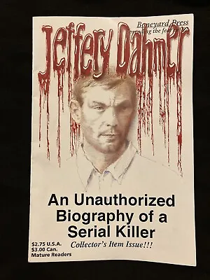 Buy Jeffrey Dahmer An Unauthorized Biography Of A Serial Killer Comic 1992 2nd Print • 94.64£