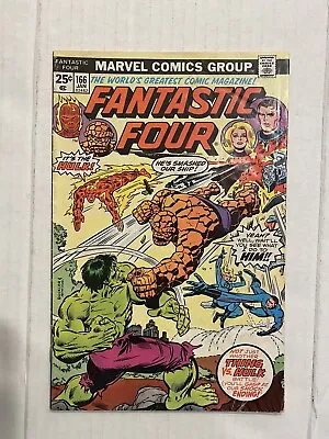 Buy Fantastic Four #166 (1976) KEY Classic Battle Of The Hulk Vs The Thing • 12.77£