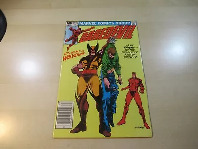 Buy Daredevil #196 Newsstand High Grade 1st Wolverine Dd Team Up 1st Dark Wind • 19.77£
