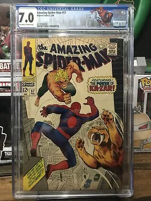 Buy Amazing Spider-Man 57 Cgc 7.0 Ka-Zar Appearance Custom Label 1968 • 117.47£
