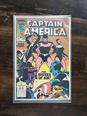 Buy Captain America #295 -*Key Issue*- 1st Cover App. For Sisters Of Sin - (1984) • 4£
