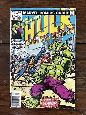 Buy Incredible Hulk #212 Newsstand - 1st Constrictor (Cap 4: New World Order Spec) • 22.91£