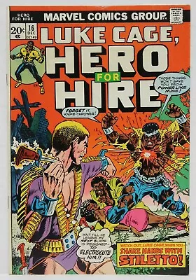 Buy Luke Cage, HERO FOR HIRE #16 - Graham Art - VG 1973 Marvel Vintage Comic • 12.83£