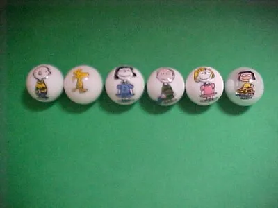 Buy Group Of 6 Peanuts Comic Marbles.1 In. Great Shape • 17.48£