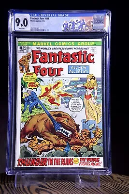 Buy FANTASTIC FOUR #118 Jan 1971 CGC 9.0 Classic Hulk Vs Thing II Jonah Jameson  • 119.88£