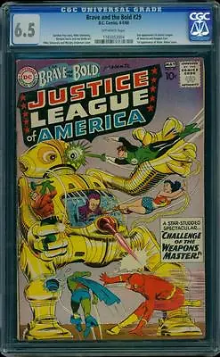 Buy Brave And The Bold 29 CGC 6.5 2nd Justice League Of America Huge Key L@@K! • 1,515.09£