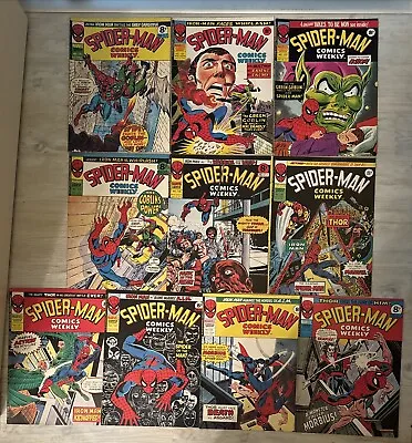 Buy Spider-man Comics Weekly 131 132 133 134 135 136 - 140 Vintage Marvel UK 1975 • 29.99£