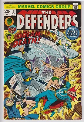Buy The Defenders 6 - Silver Surfer Crossover. Mid Grade Bronze Age Issue From 1973 • 6.99£