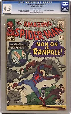 Buy Amazing Spider-Man #32 CGC 4.5 1966 0138928003 • 90.66£
