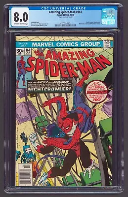 Buy Amazing Spider-Man #161 Mark Jewelers CGC 8.0 VF OW/WP 1976 Marvel Comics • 239.82£
