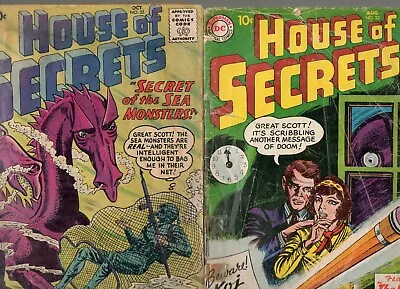 Buy House Of Secrets #23 & 25 1ST & 3RD APPEARANCE MARK MERLIN! DC 1959 RARE/TOUGH! • 79.05£