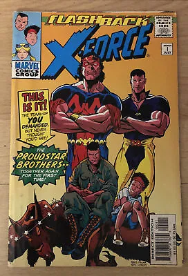 Buy Flashback X-Force 1 Moore Story Stan Lee Cartoon; Ad For Amazing Spiderman #425 • 47.62£