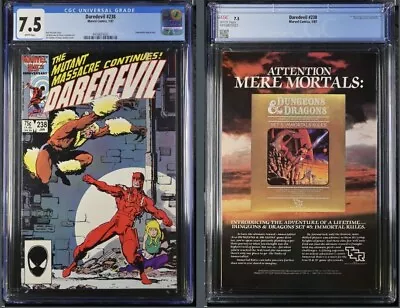 Buy Daredevil 238 Appearance Of Sabertooth - CGC 7.5 Marvel Comics 1986 • 19.77£