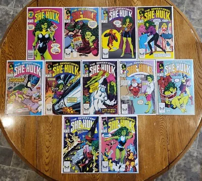 Buy Sensational She-Hulk #1-9, 11, & 12 John Byrne Marvel 1989 Newsstand Lot Of 11 • 40.21£