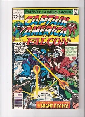Buy US-Marvel: Captain America 213! 35 Cent TEST PAD! 1st App. NIGHT FLYER! Kirby • 128.23£