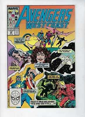 Buy Avengers West Coast # 49 Marvel Comic Great Lakes Avengers App Oct 1989 FN/VF • 3.45£