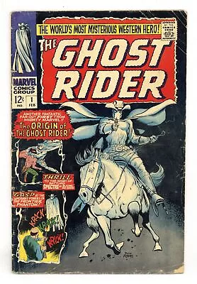 Buy Ghost Rider #1 GD+ 2.5 1967 1st App. And Origin Ghost Rider Carter Slade • 178.72£