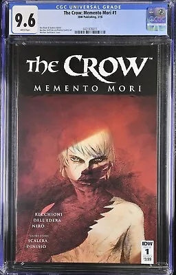 Buy The Crow Memento Mori 1 CGC 9.6 IDW 2018 Werther Dell’Edera Cover A • 79.02£