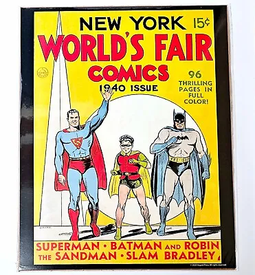 Buy New York Worlds Fair Comics 1940 11 X14  Poster Print New Batman Robin Superman! • 18.92£