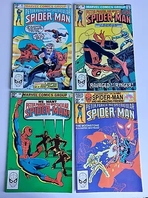 Buy Peter Parker Spectacular Spider-Man 57 58 59 61 Marvel 1981 • 9.90£