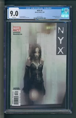 Buy Nyx #3 CGC 9.0 White Pages 1st X-23 2004 • 450.11£