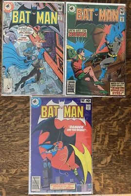Buy Lot Of 3 BATMAN Issues 314, 315, 316 VG • 11.84£
