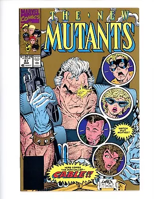 Buy The New Mutants #87 2nd Print Key 1st App Cable McFarlane Liefield Marvel 1990 • 6.35£