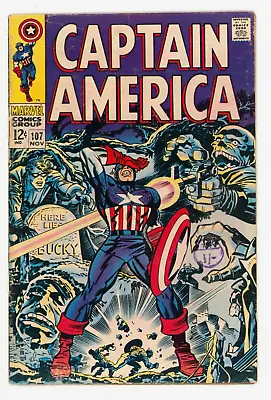 Buy Captain America #107 FN- 5.5 Versus Doctor Faustus • 14.95£