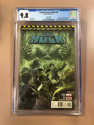 Buy Totally Awesome Hulk #22 CGC 9.8 2ND PRINT 1st Weapon H Key 2017 FREE Shipping • 67.92£