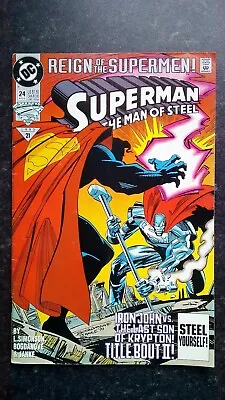 Buy Superman Man Of Steel #24. DC Comics August 1993. Good/Fair Condition Bagged. • 2.49£