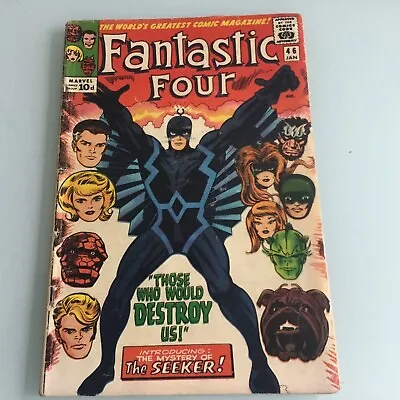 Buy Fantastic Four 46 First Black Bolt Appearance Rare Silver Age Marvel  • 99£