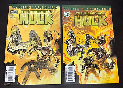 Buy INCREDIBLE HULK #111 (Marvel Comics 2007) -- 1st Printing + VARIANT -- Set Of 2 • 5.05£