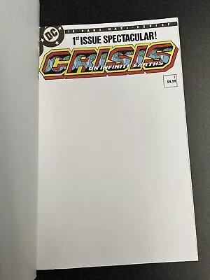 Buy DC Crisis On Infinite Earths #1 Blank Variant Cover C TC15 • 3.19£