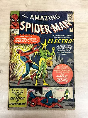 Buy Marvel Comics The Amazing Spider-man #9 1st App Of Electro ***see Description*** • 53£