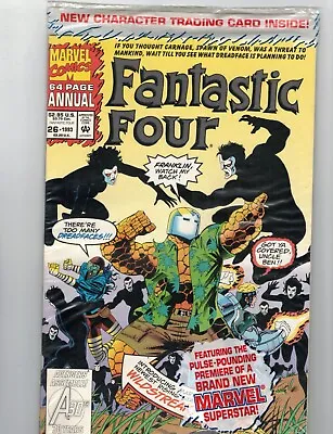 Buy Fantastic Four Annual #26 Sealed W/ Trading Card Marvel Comics 1993  SEALED NM • 6.34£