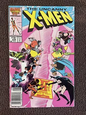 Buy UNCANNY X-MEN #208 (Marvel, 1986) Claremont & Romita Jr. ~ Newsstand • 8.75£