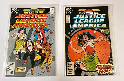 Buy JUSTICE LEAGUE OF AMERICA 258 259  (final Issue, End Of, Legends) Dc Comic Books • 7.91£