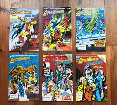 Buy Captain Thunder And Blue Bolt 2, 3, 4, 7, 9, 10 - 1987 Hero Comics Lot Of 6 • 11.98£