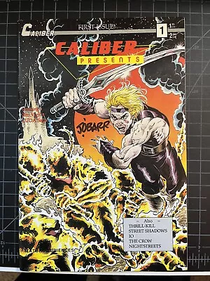 Buy Caliber Presents #1  1st Appearance The Crow James O'Barr SIGNED 1989 Comic • 363.68£