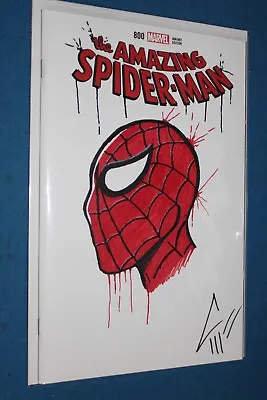 Buy Amazing Spider-Man 800 Javan Jordan Signed Signature & Color Sketch With COA • 104.56£