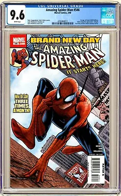 Buy Marvel AMAZING SPIDER-MAN (2008) #546 Key 1st Appearances CGC 9.6 NM+ • 63.07£